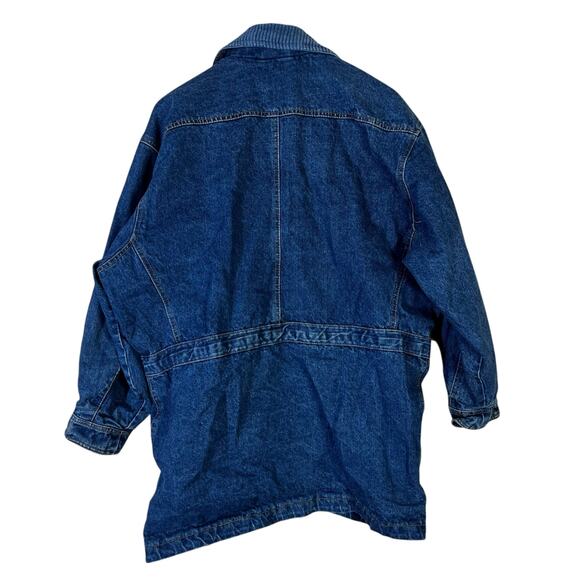 Vintage SBII by Betterman Denim Jacket Mens L Chore Flannel Lined Workwear - Picture 7 of 9